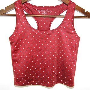 Beyond Yoga-Cropped Tank-Burgundy